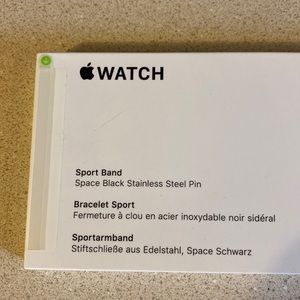 Apple Watch Black Sports Band 44mm NEW IN SEALED BOX.